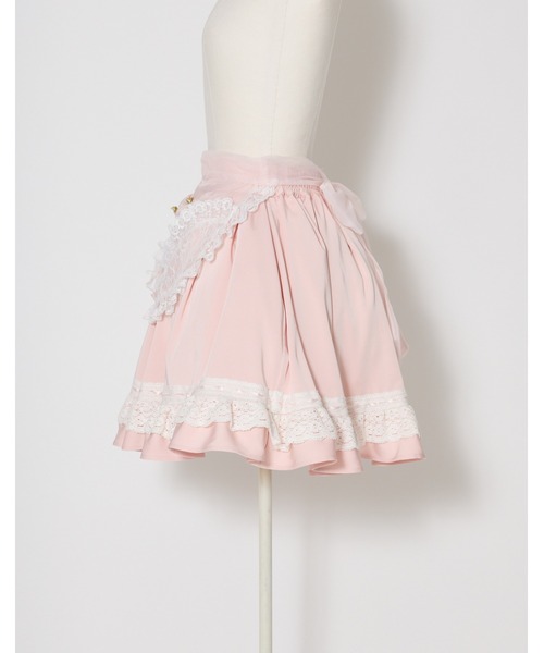 Fiorforte(フィオルフォルテ)の「panty apron skirt(スカート・レディース・ピンク/ホワイト・FREE)」の18枚目の写真
