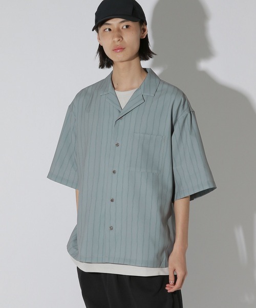 LAKOLE(ラコレ)の「ストライプハンドドローシャツ / 741556(シャツ/ブラウス・メンズ・ブラック/グレー/ブルー・MEDIUM/LARGE)」の8枚目の写真