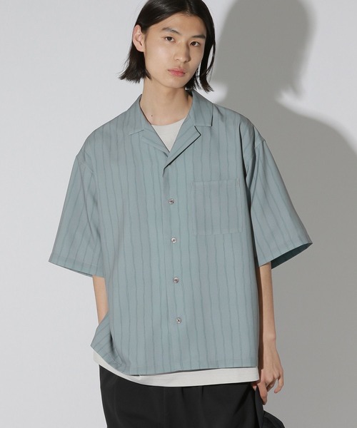 LAKOLE(ラコレ)の「ストライプハンドドローシャツ / 741556(シャツ/ブラウス・メンズ・ブラック/グレー/ブルー・MEDIUM/LARGE)」の10枚目の写真