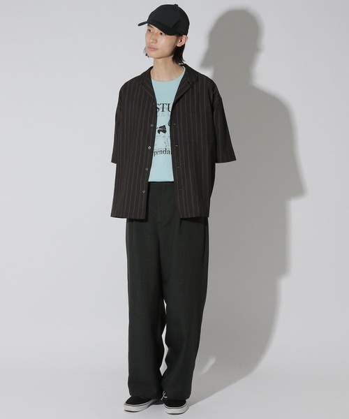LAKOLE(ラコレ)の「ストライプハンドドローシャツ / 741556(シャツ/ブラウス・メンズ・ブラック/グレー/ブルー・MEDIUM/LARGE)」の11枚目の写真