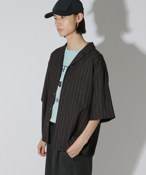 LAKOLE(ラコレ)の「ストライプハンドドローシャツ / 741556(シャツ/ブラウス・メンズ・ブラック/グレー/ブルー・MEDIUM/LARGE)」の16枚目の写真