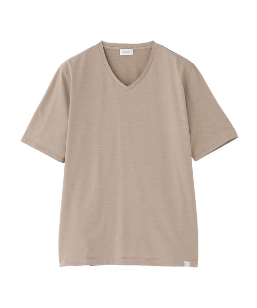MACKINTOSH PHILOSOPHY(マッキントッシュ フィロソフィー)の「VネックTシャツ 36Gノードシールドハニカム(Tシャツ/カットソー・メンズ・ベージュ系その他2/ネイビー/ライトブルー/ホワイト・38/40)」の2枚目の写真