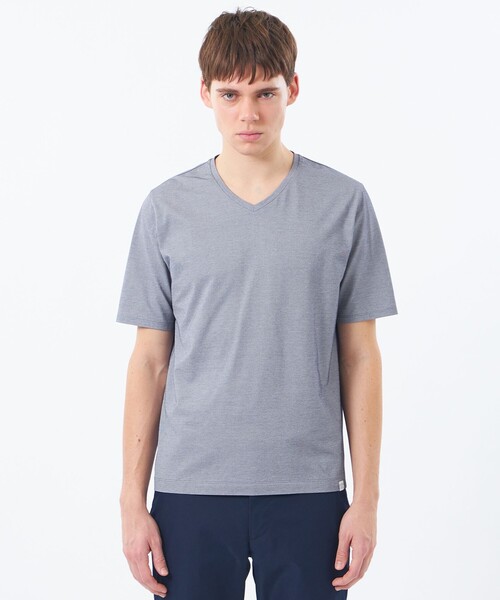 MACKINTOSH PHILOSOPHY(マッキントッシュ フィロソフィー)の「VネックTシャツ 36Gノードシールドハニカム(Tシャツ/カットソー・メンズ・ベージュ系その他2/ネイビー/ライトブルー/ホワイト・38/40)」の7枚目の写真