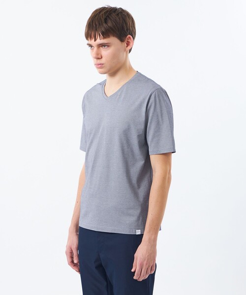 MACKINTOSH PHILOSOPHY(マッキントッシュ フィロソフィー)の「VネックTシャツ 36Gノードシールドハニカム(Tシャツ/カットソー・メンズ・ベージュ系その他2/ネイビー/ライトブルー/ホワイト・38/40)」の8枚目の写真