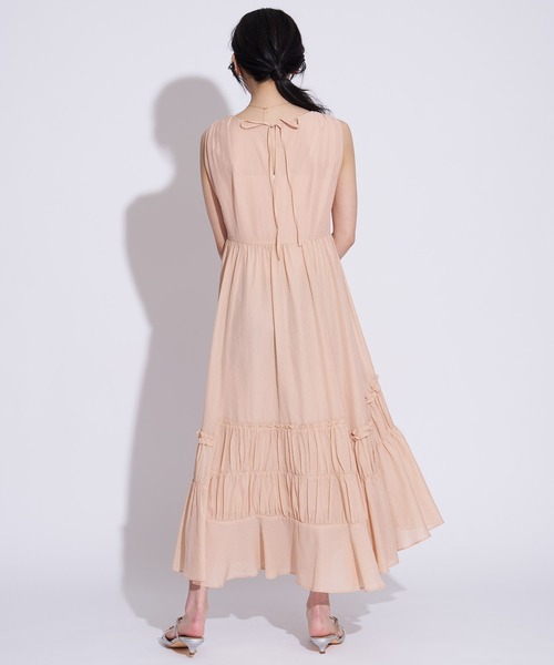NOELA(ノエラ)の「ティアードギャザーノースリワンピース(ワンピース・レディース・オレンジ/グリーン・M/S)」の20枚目の写真