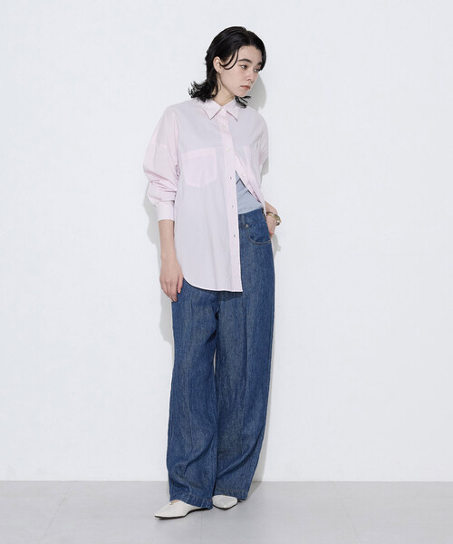 COMME CA Wardrobe(コムサワードローブ)の「リネンデニム パンツ(その他パンツ・レディース・インディゴブルー・9号/11号/7号)」の5枚目の写真