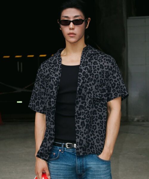 ROLLINGSTUDIOS(ローリングスタジオ)の「HAWAIIAN SHIRT LEOPARD GREY(シャツ/ブラウス・メンズ・その他・LARGE/X-LARGE/MEDIUM)」の3枚目の写真