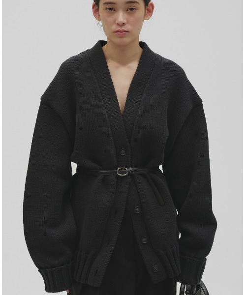 TODAYFUL(トゥデイフル)の「Boyfriend Knit Cardigan(カーディガン/ボレロ・レディース・ブラック/ブラウン・FREE)」の1枚目の写真