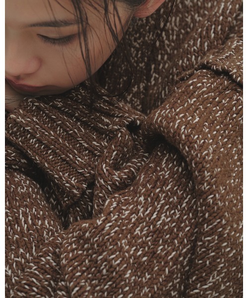 TODAYFUL(トゥデイフル)の「Boyfriend Knit Cardigan(カーディガン/ボレロ・レディース・ブラック/ブラウン・FREE)」の8枚目の写真