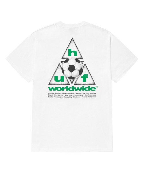HUF(ハフ)の「STRIKER TT TEE(Tシャツ/カットソー・メンズ・ホワイト・XL/L/M/S/XXL)」の1枚目の写真