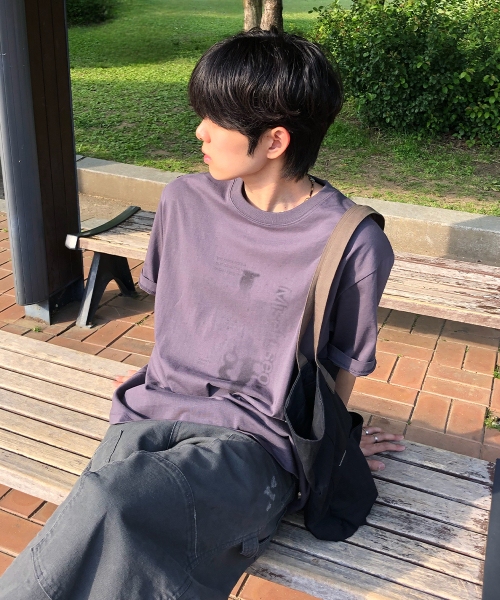 MISEKISEOUL MEN(ミセキソウルメンズ)の「La vent short sleeve CHARCOAL(Tシャツ/カットソー・メンズ・その他・1/2/3)」の1枚目の写真