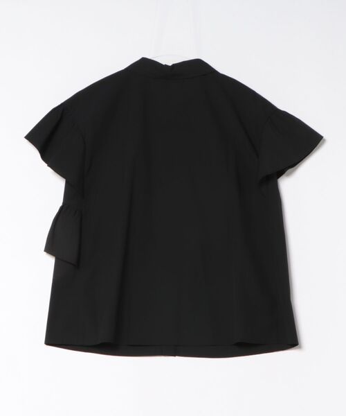 STRAWBERRY-FIELDS(ストロベリーフィールズ)の「シルキーブロード_アシンメトリーフリルシャツブラウス(シャツ/ブラウス・レディース・サックスブルー/ブラック/ホワイト/ブラック系/ホワイト系/サックスブルー系・2)」の8枚目の写真