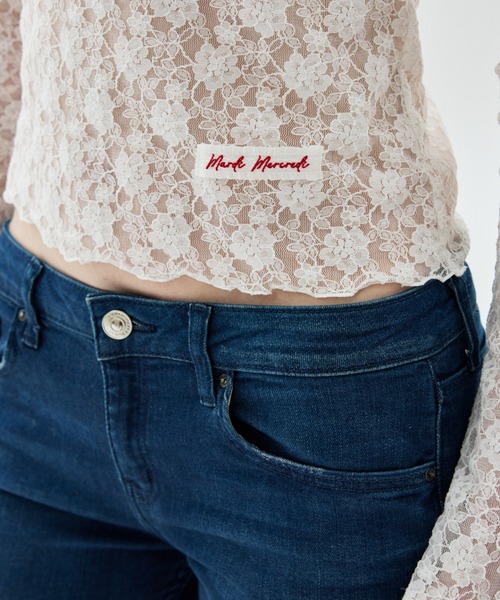Mardi Mercredi（マルディメクルディ）の「LAYERED TOP LACE / レイヤード トップ レース（Tシャツ/カットソー・レディース・アイボリー・FREE）」の5枚目の写真