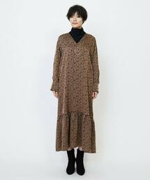 feerique（フィーリック）の「feerique フラワージャガードVネックワンピース（ワンピース）」