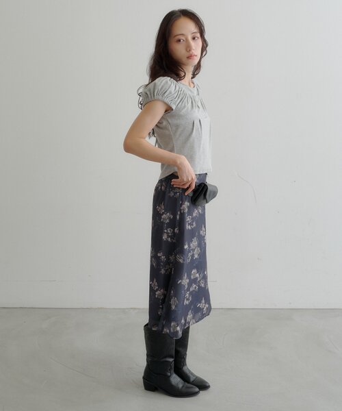 Kastane(カスタネ)の「【2WAY/二の腕カバー】ホルターコンパクトtee(Tシャツ/カットソー・レディース・グレー/アイボリー/ミント/ブラウン・FREE)」の8枚目の写真