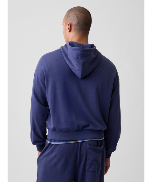 GAP(ギャップ)の「VintageSoft Oversized Gap Logo Zip Hoodie(スウェット・メンズ・ブラック/ブラウン/ネイビー/ワイン・M/L/S/XS/XL)」の16枚目の写真
