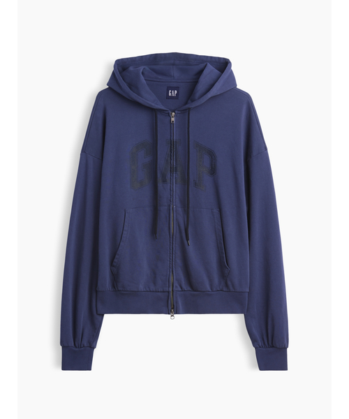 GAP(ギャップ)の「VintageSoft Oversized Gap Logo Zip Hoodie(スウェット・メンズ・ブラック/ブラウン/ネイビー/ワイン・M/L/S/XS/XL)」の19枚目の写真
