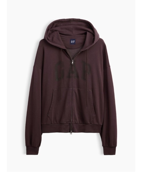 GAP(ギャップ)の「VintageSoft Oversized Gap Logo Zip Hoodie(スウェット・メンズ・ブラック/ブラウン/ネイビー/ワイン・M/L/S/XS/XL)」の8枚目の写真