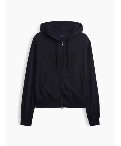 GAP(ギャップ)の「VintageSoft Oversized Gap Logo Zip Hoodie(スウェット・メンズ・ブラック/ブラウン/ネイビー/ワイン・M/L/S/XS/XL)」の7枚目の写真