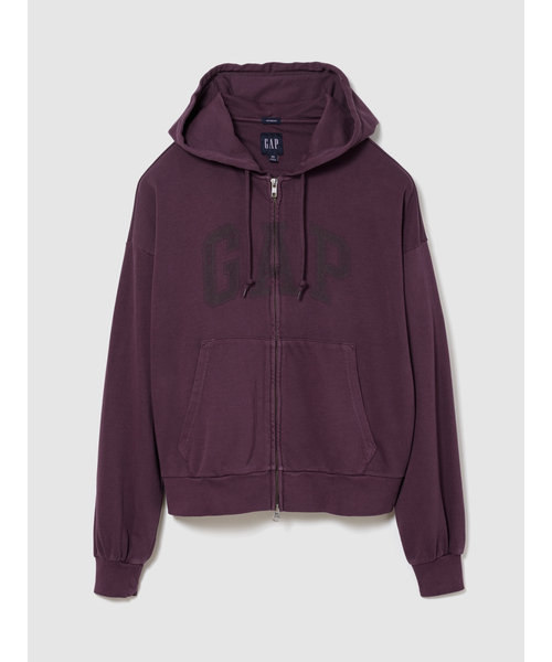 GAP(ギャップ)の「VintageSoft Oversized Gap Logo Zip Hoodie(スウェット・メンズ・ブラック/ブラウン/ネイビー/ワイン・M/L/S/XS/XL)」の20枚目の写真