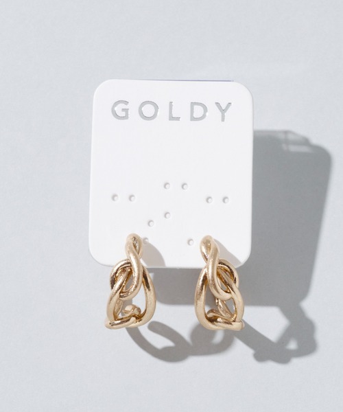 GOLDY(ゴールディ)の「ワインディング ライン フープ ワンタッチ ピアス(ピアス(両耳用)・レディース・シルバー/ゴールド/ゴールド系その他/シルバー系その他・FREE)」の15枚目の写真