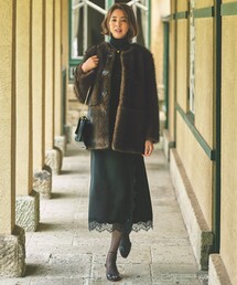 自由区（ジユウク）の「レースコンビ スカート（スカート）」