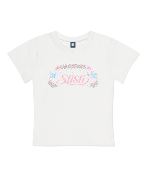 PAGESIISII(ページシシ)の「スプリングムードプリンティングスリムフィット半袖Tシャツアイボリー(Tシャツ/カットソー・レディース・その他・MEDIUM/LARGE)」の2枚目の写真