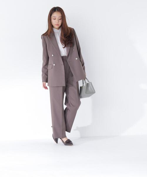 NATURAL BEAUTY BASIC（ナチュラルビューティーベーシック）の「ハイネックボリュームシアーブラウス（シャツ/ブラウス・レディース・オフホワイト/ライトグリーン/ブラウン・MEDIUM/SMALL）」の9枚目の写真