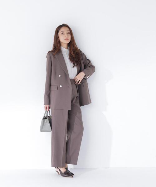 NATURAL BEAUTY BASIC（ナチュラルビューティーベーシック）の「ハイネックボリュームシアーブラウス（シャツ/ブラウス・レディース・オフホワイト/ライトグリーン/ブラウン・MEDIUM/SMALL）」の11枚目の写真