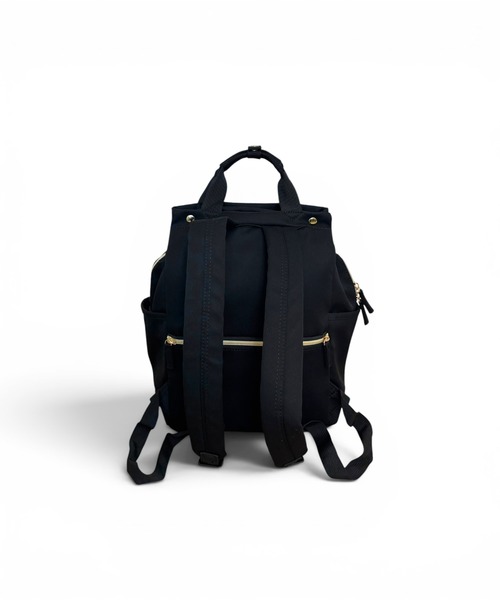 CHELSEA New York(チェルシーニューヨーク)の「はっ水ツイルポリあおりポケットリュック_13L(バックパック/リュック・レディース・グレー/ブラック/オフホワイト・FREE)」の4枚目の写真
