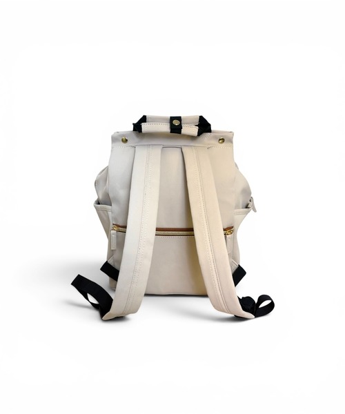 CHELSEA New York(チェルシーニューヨーク)の「はっ水ツイルポリあおりポケットリュック_13L(バックパック/リュック・レディース・グレー/ブラック/オフホワイト・FREE)」の7枚目の写真