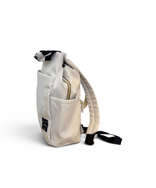CHELSEA New York(チェルシーニューヨーク)の「はっ水ツイルポリあおりポケットリュック_13L(バックパック/リュック・レディース・グレー/ブラック/オフホワイト・FREE)」の8枚目の写真