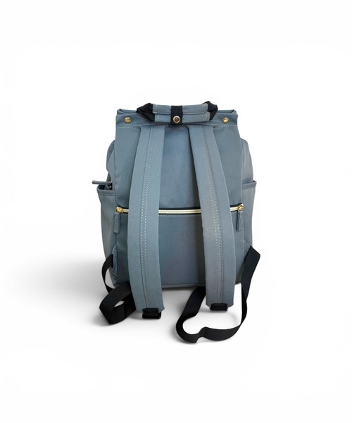 CHELSEA New York(チェルシーニューヨーク)の「はっ水ツイルポリあおりポケットリュック_13L(バックパック/リュック・レディース・グレー/ブラック/オフホワイト・FREE)」の14枚目の写真