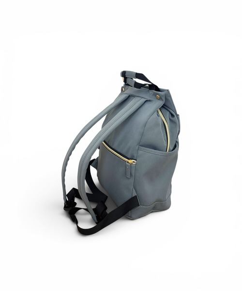 CHELSEA New York(チェルシーニューヨーク)の「はっ水ツイルポリあおりポケットリュック_13L(バックパック/リュック・レディース・グレー/ブラック/オフホワイト・FREE)」の15枚目の写真