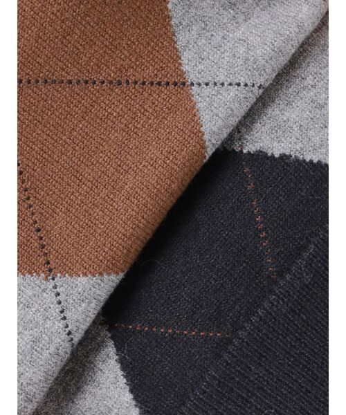 POLO BCS(ポロ ビーシーエス)の「【POLOBCS】アーガイルポロニット(ニット/セーター・レディース・キャメル/オフホワイト/ネイビー・MEDIUM)」の22枚目の写真