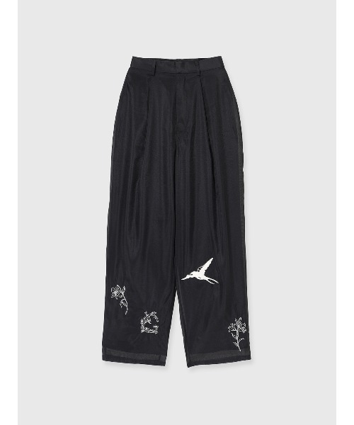 CREDONA(クレドナ)の「FRAGMENT VEIL PANTS/フラグメントベールパンツ(その他パンツ・レディース・アイボリー/ブラック・1/0)」の13枚目の写真