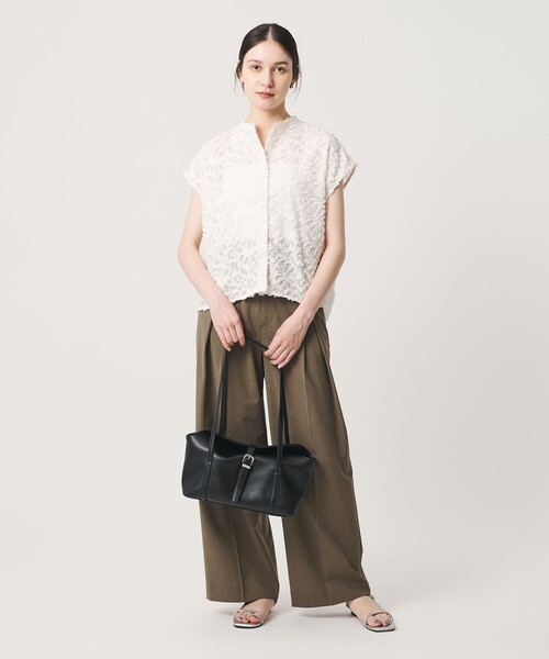BEAUTY&YOUTH UNITED ARROWS(ビューティーアンドユースユナイテッドアローズ)の「ベルト フラップ トートバッグ(トートバッグ・レディース・ブラック/オリーブ・FREE)」の13枚目の写真