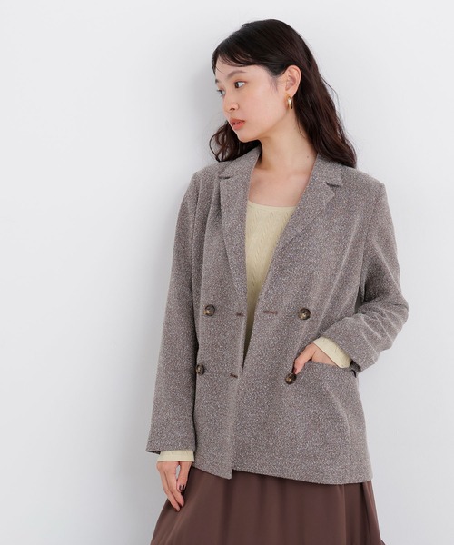 N.(N. Natural Beauty Basic)(エヌエヌナチュラルビューティーベーシック)の「ネップツイードジャケット(テーラードジャケット・レディース・ブラウン系その他/ブラック系その他2・フリ-)」の2枚目の写真