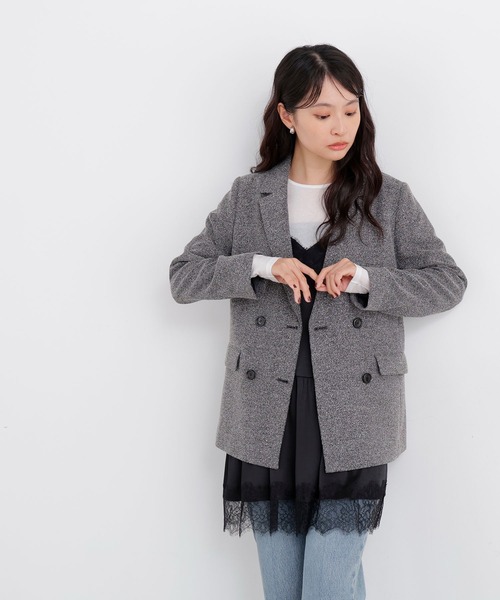 N.(N. Natural Beauty Basic)(エヌエヌナチュラルビューティーベーシック)の「ネップツイードジャケット(テーラードジャケット・レディース・ブラウン系その他/ブラック系その他2・フリ-)」の12枚目の写真
