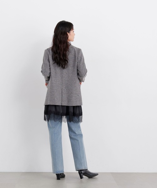 N.(N. Natural Beauty Basic)(エヌエヌナチュラルビューティーベーシック)の「ネップツイードジャケット(テーラードジャケット・レディース・ブラウン系その他/ブラック系その他2・フリ-)」の4枚目の写真