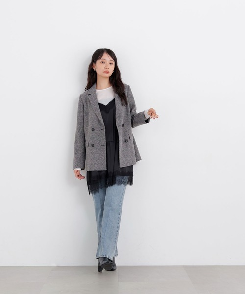 N.(N. Natural Beauty Basic)(エヌエヌナチュラルビューティーベーシック)の「ネップツイードジャケット(テーラードジャケット・レディース・ブラウン系その他/ブラック系その他2・フリ-)」の6枚目の写真