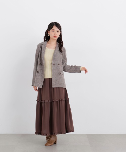N.(N. Natural Beauty Basic)(エヌエヌナチュラルビューティーベーシック)の「ネップツイードジャケット(テーラードジャケット・レディース・ブラウン系その他/ブラック系その他2・フリ-)」の8枚目の写真
