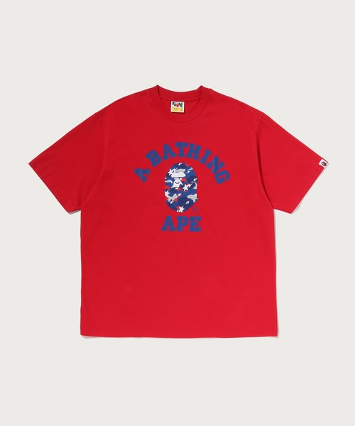 A BATHING APE（アベイシングエイプ）の「STA STRIKE CAMO COLLEGE RELAXED FIT TEE（Tシャツ/カットソー・メンズ・レッド/ホワイト/ブラック/ブルー・X-LARGE/MEDIUM/SMALL/XX-LARGE/LARGE）」の4枚目の写真