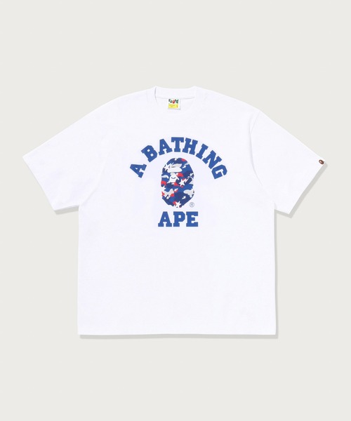 A BATHING APE（アベイシングエイプ）の「STA STRIKE CAMO COLLEGE RELAXED FIT TEE（Tシャツ/カットソー・メンズ・レッド/ホワイト/ブラック/ブルー・X-LARGE/MEDIUM/SMALL/XX-LARGE/LARGE）」の2枚目の写真