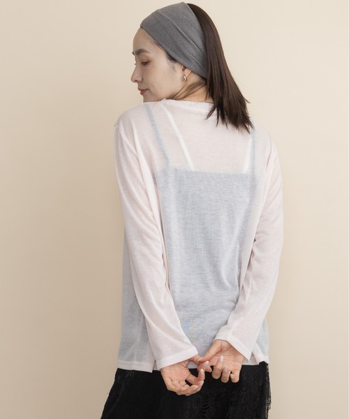 lodie(ロディ)の「フォトプリント シアーロンT(Tシャツ/カットソー・レディース・グレー/オレンジ/ミント・FREE)」の22枚目の写真