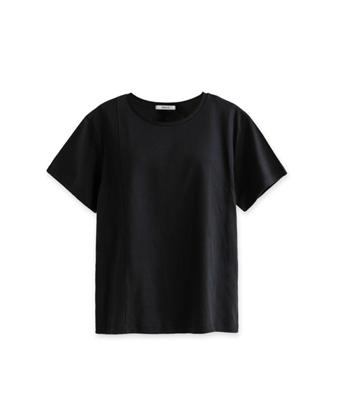 MEMUA(メムア)の「ルルシルケットコットンT(Tシャツ/カットソー・レディース・ホワイト/ブラック/ベージュ・FREE)」の2枚目の写真