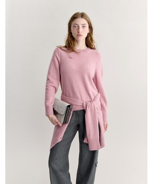 Maison Kitsune(メゾンキツネ)の「FOX HEAD LAMBSWOOL COMFORT JUMPER(ニット/セーター・レディース・ブラウン・XL/L/M/S/XS)」の7枚目の写真