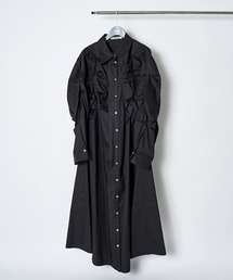 RUMCHE（ラムシェ）の「Snowflake Cotton Shirt Dress / スノーフレークコットンシャツドレス（シャツワンピース）」