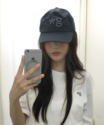 GRUNDEN（グルンデン）の「NYLON LOGO CAP (CHARCOAL)_G26EUHBC04CH（キャップ）」