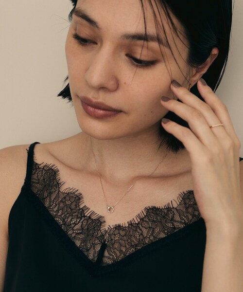 COCOSHNIK(ココシュニック)の「K10リンクドサークル ネックレス(ネックレス・レディース・イエローゴールド・43)」の8枚目の写真